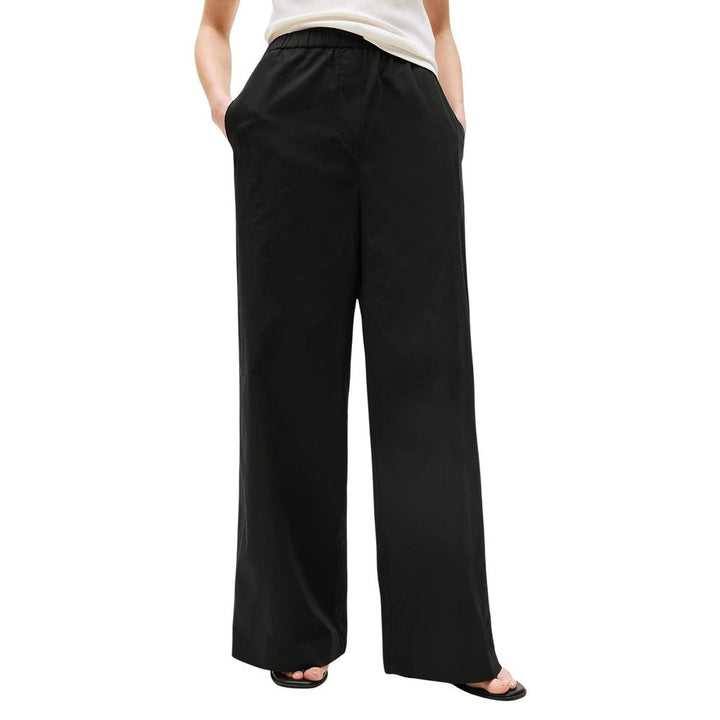 Tommy Hilfiger Black Organic Cotton Casual Pants