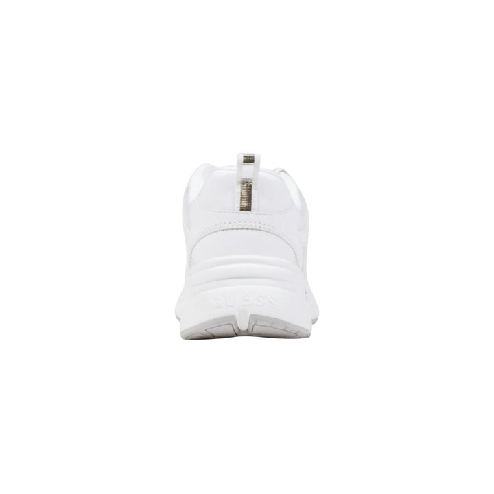 Guess White Polyester Chunky Sneakers