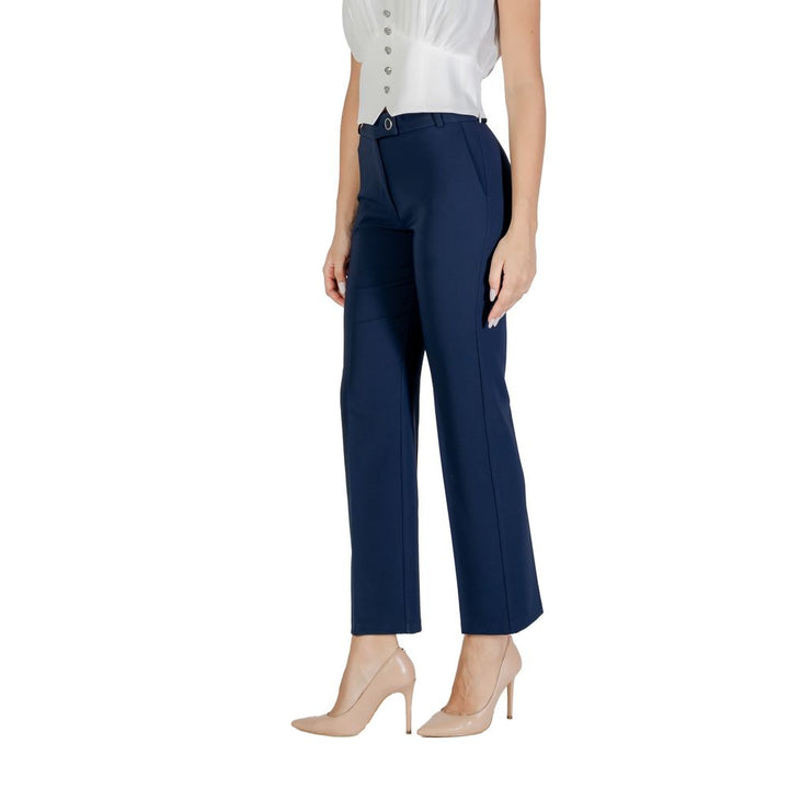 Rinascimento Blue Polyester Dress Pants