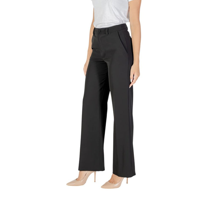 Rinascimento Black Polyester Casual Pants