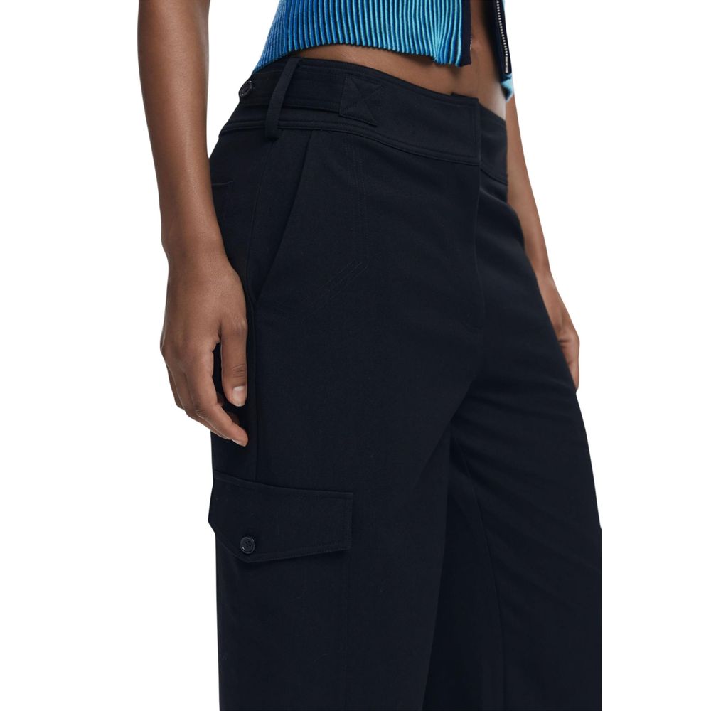 Desigual Black Polyester Casual Pants