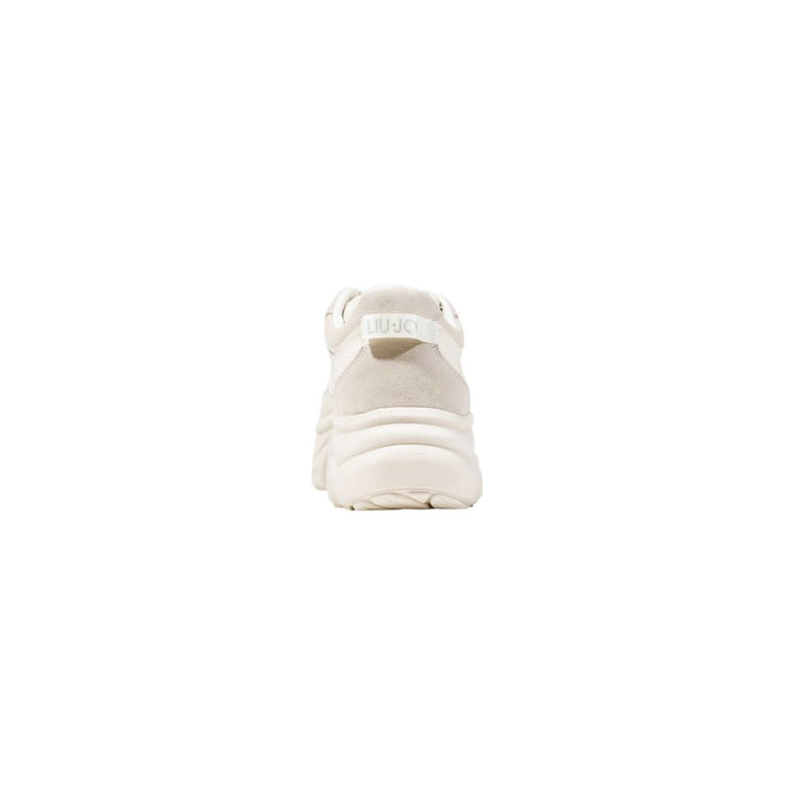 Liu Jo White Artificial Leather Chunky Sneakers