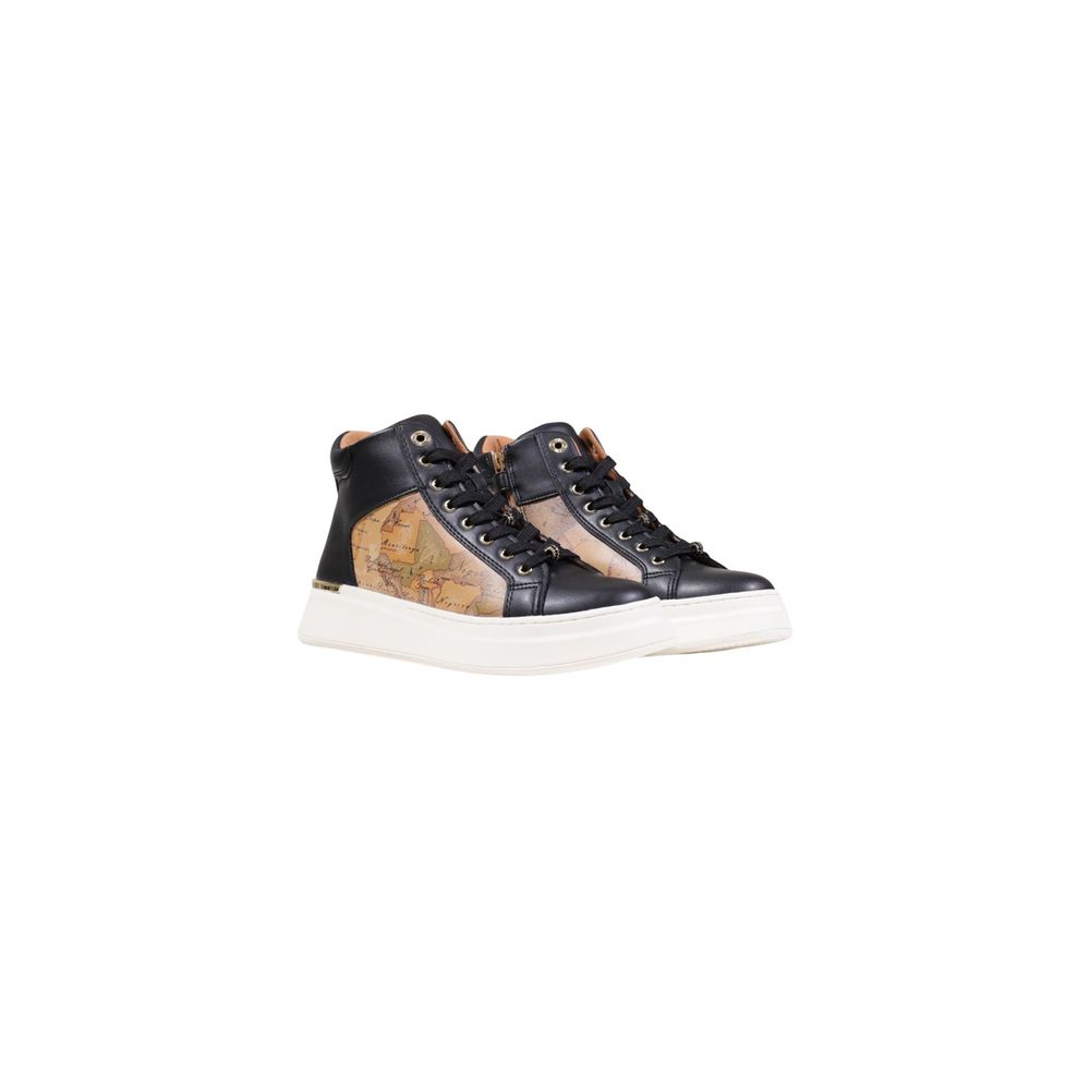 Alviero Martini Prima Classe Black Polyethylene Chunky Sneakers