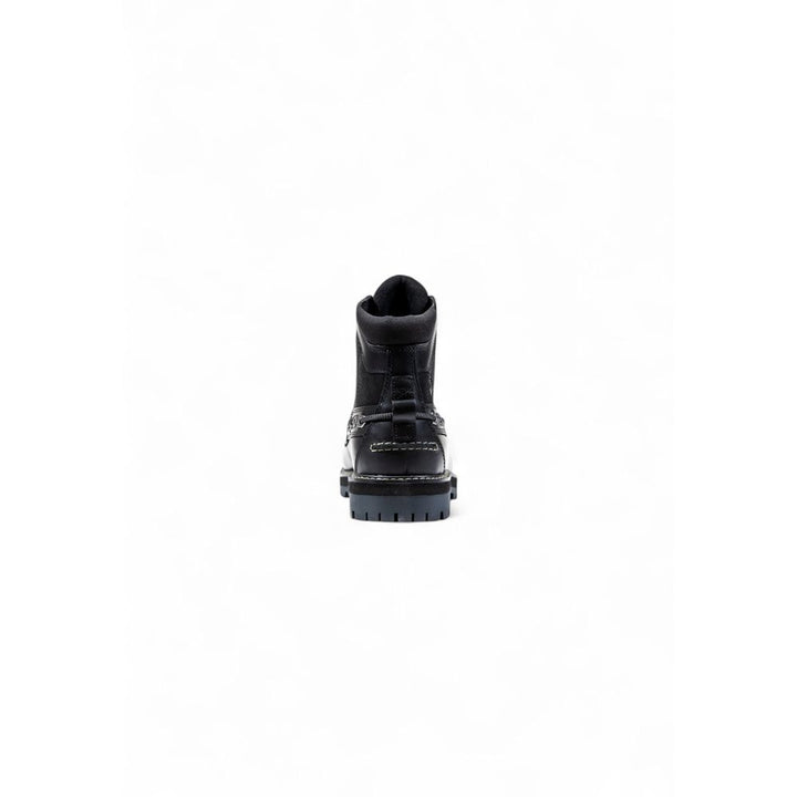 Timberland Black Leather Lace-Up Boots