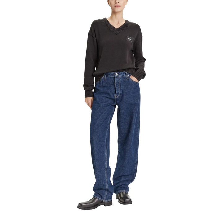 Calvin Klein Jeans Black Cotton Sweatshirt