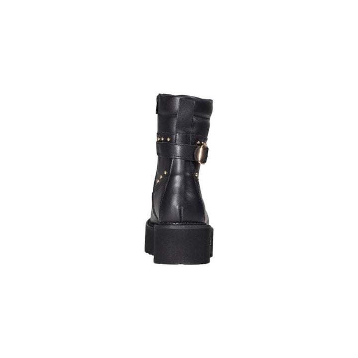Cult Black Leather Lace-Up Boots