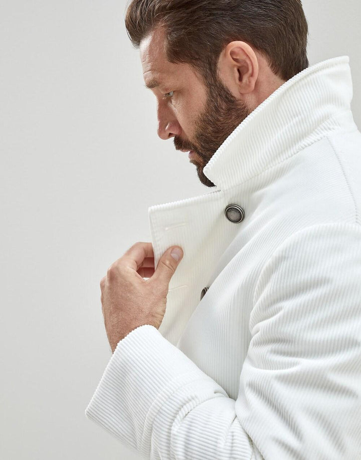 Brunello Cucinelli White Cotton Coat