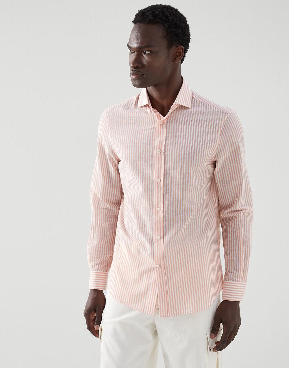 Brunello Cucinelli Bicolor Cotton Dress Shirt