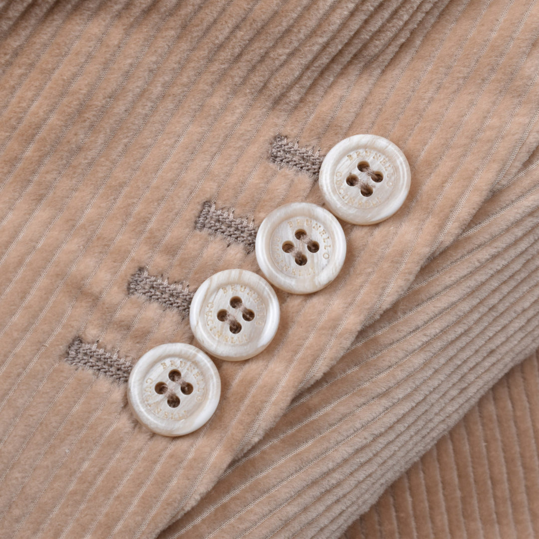 Brunello Cucinelli Beige Cotton Blazer