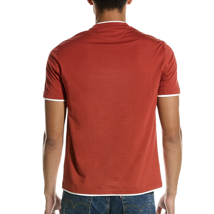 Brunello Cucinelli Bicolor Cotton T-Shirt