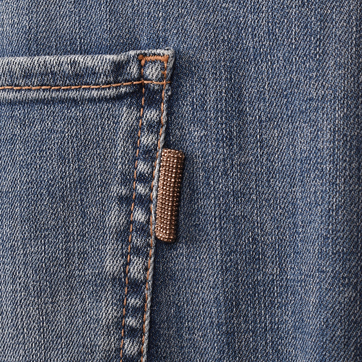 Brunello Cucinelli Blue Cotton Relaxed Fit Jeans