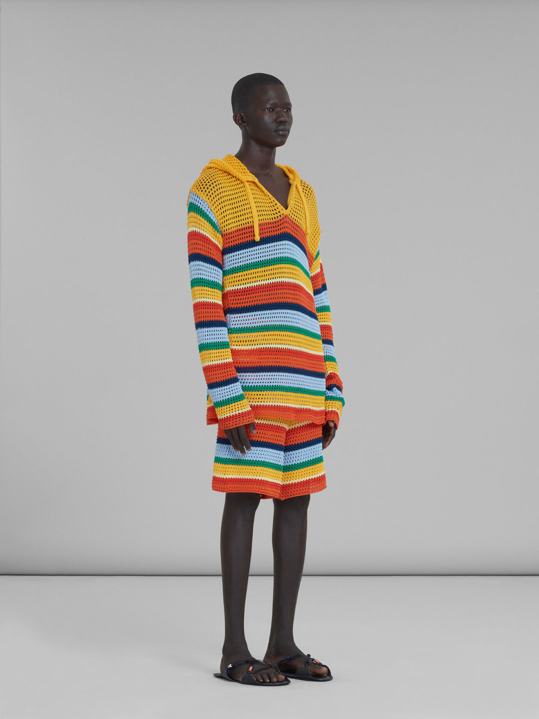 Marni Multicolor Fibres Hoodie