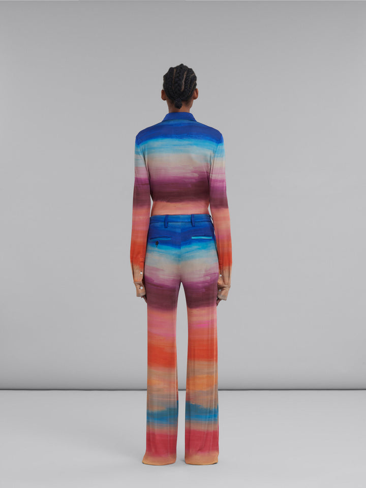 Marni Multicolor Fibres Casual Pants