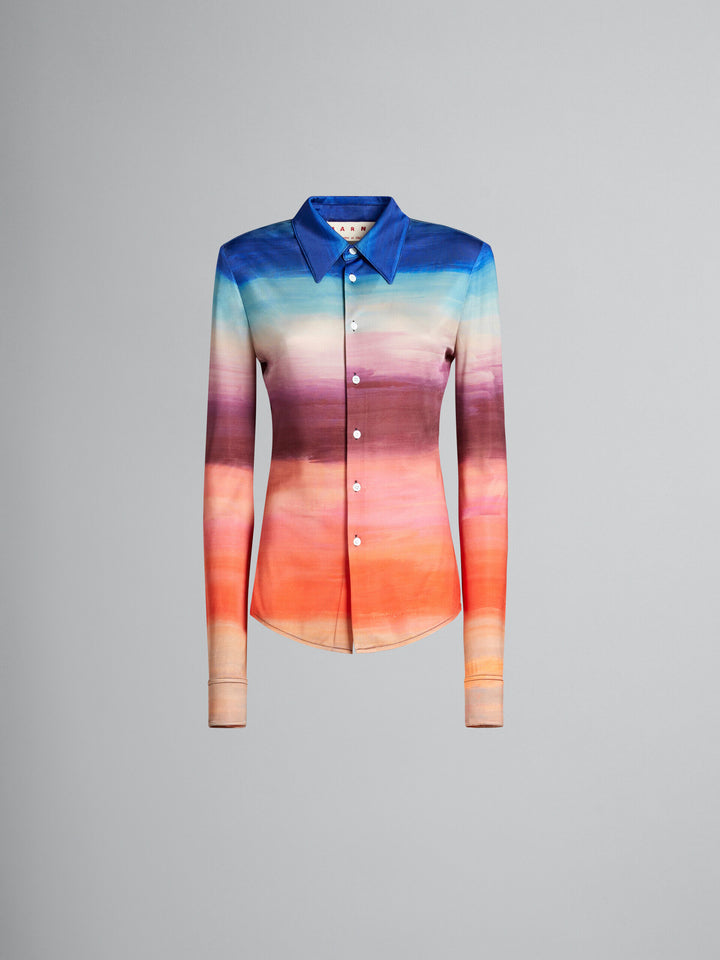 Marni Multicolor Fibres Pattern Shirt