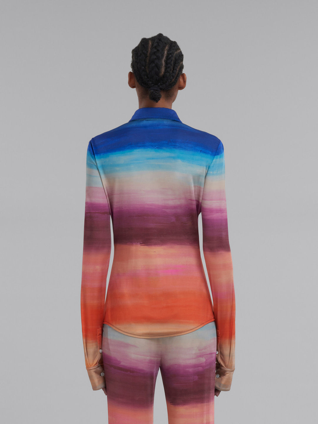Marni Multicolor Fibres Pattern Shirt