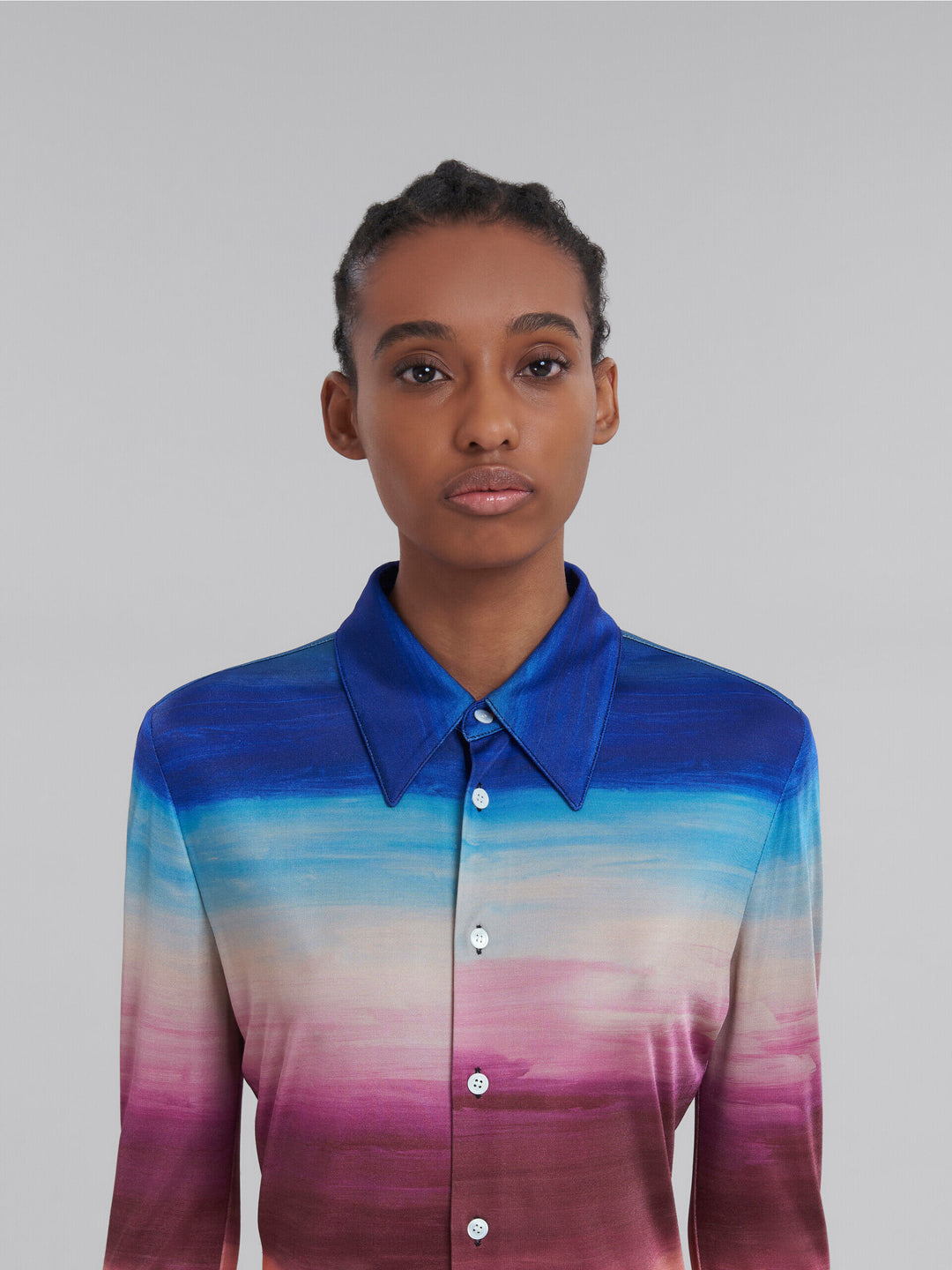 Marni Multicolor Fibres Pattern Shirt