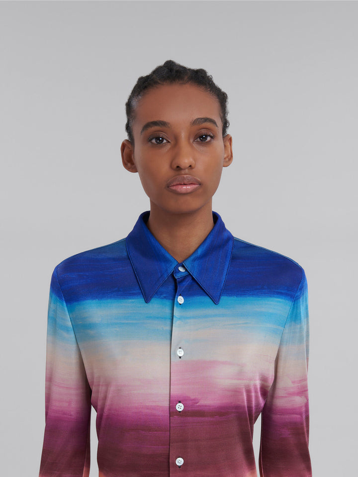 Marni Multicolor Fibres Pattern Shirt