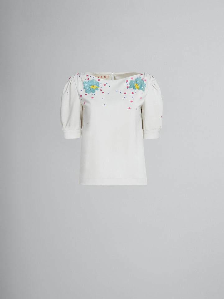 Marni White Fibres Tank Tops