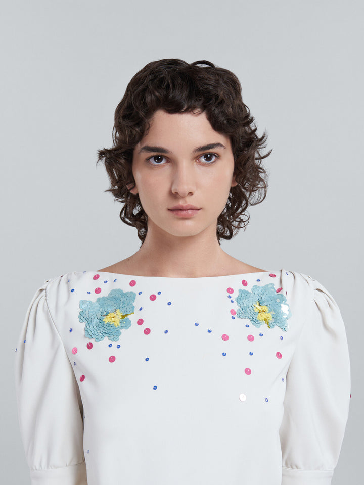 Marni White Fibres Tank Tops