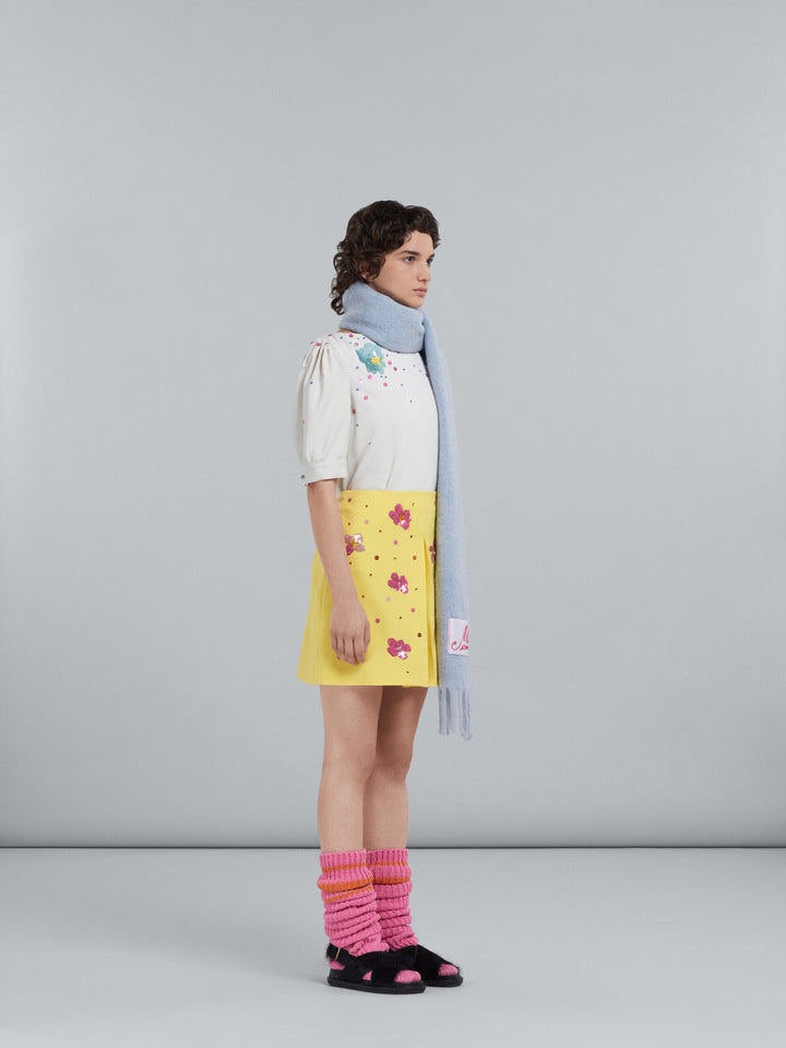 Marni White Fibres Tank Tops