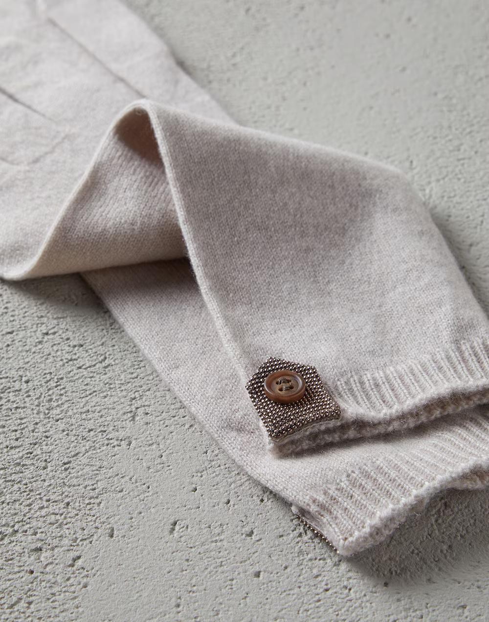 Brunello Cucinelli Bicolor Cashmere Gloves