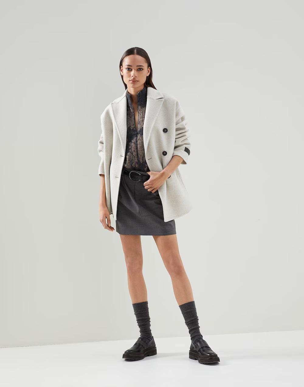 Brunello Cucinelli Multicolor Cashmere Coat