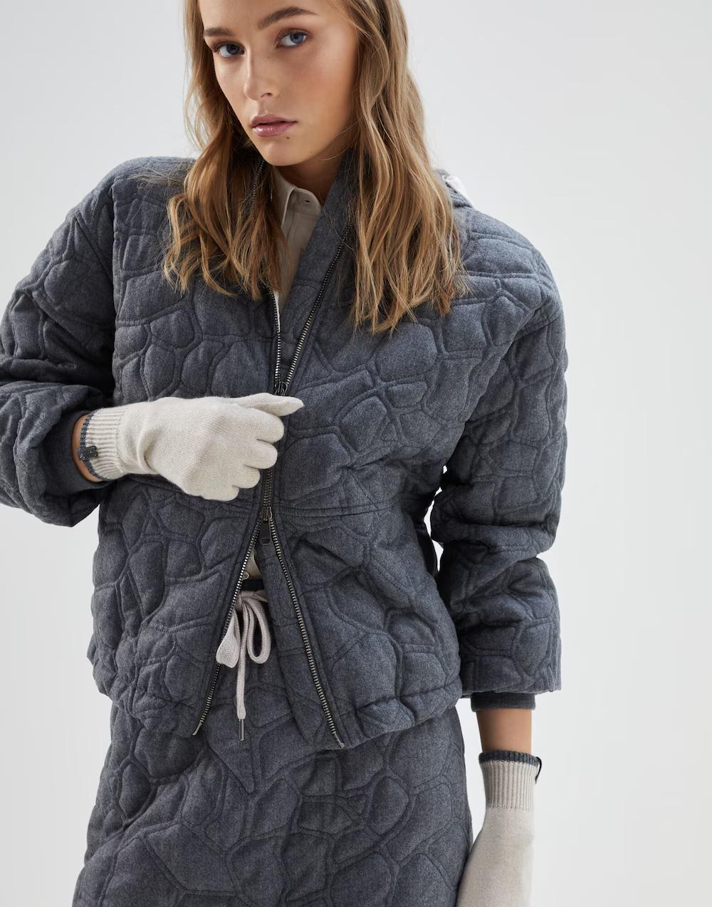Brunello Cucinelli Multicolor Cashmere Gloves