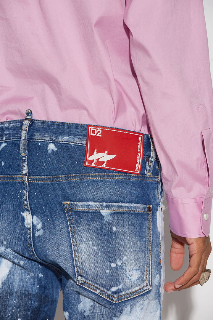 Dsquared² Blue Fibres Slim Fit Jeans