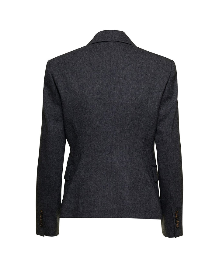 Brunello Cucinelli Gray Wool Blazer