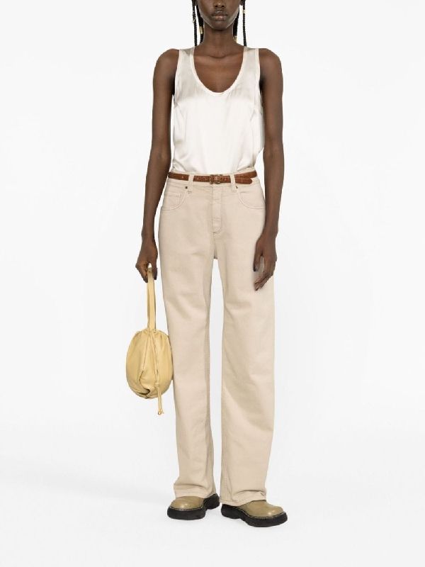 Brunello Cucinelli Beige Silk T-Shirt