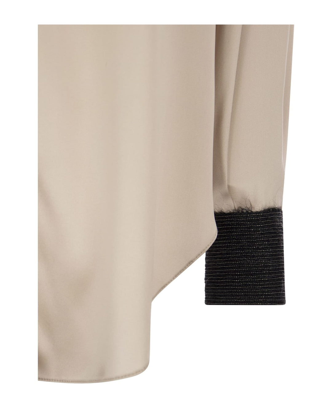 Brunello Cucinelli Beige Silk Shirt