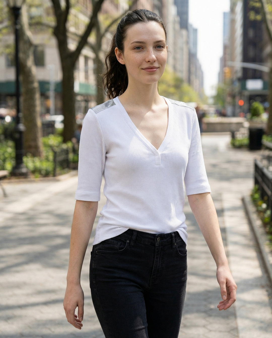 Brunello Cucinelli White Cotton T-Shirt