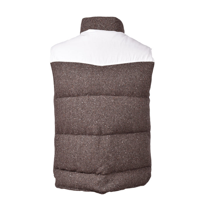 Brunello Cucinelli Brown Wool Sleveless Jacket