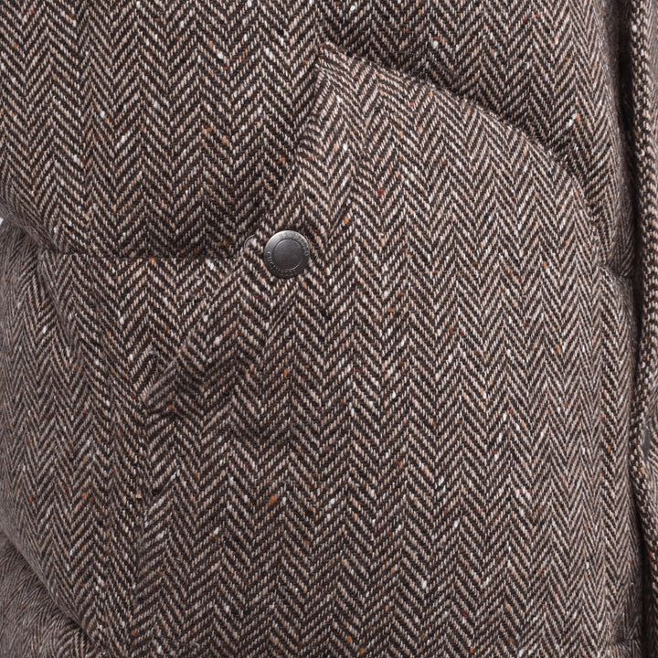 Brunello Cucinelli Brown Wool Sleveless Jacket