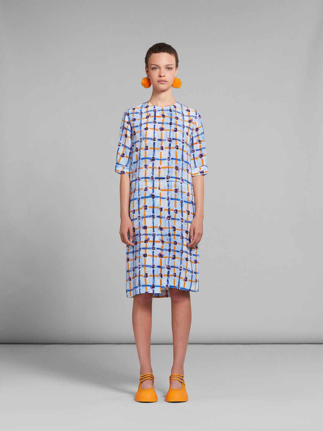Marni Blue Fibres Casual Dress