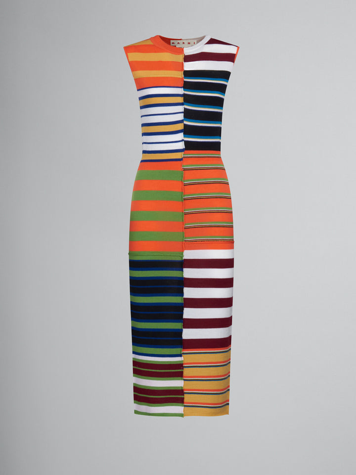 Marni Multicolor Fibres Casual Dress