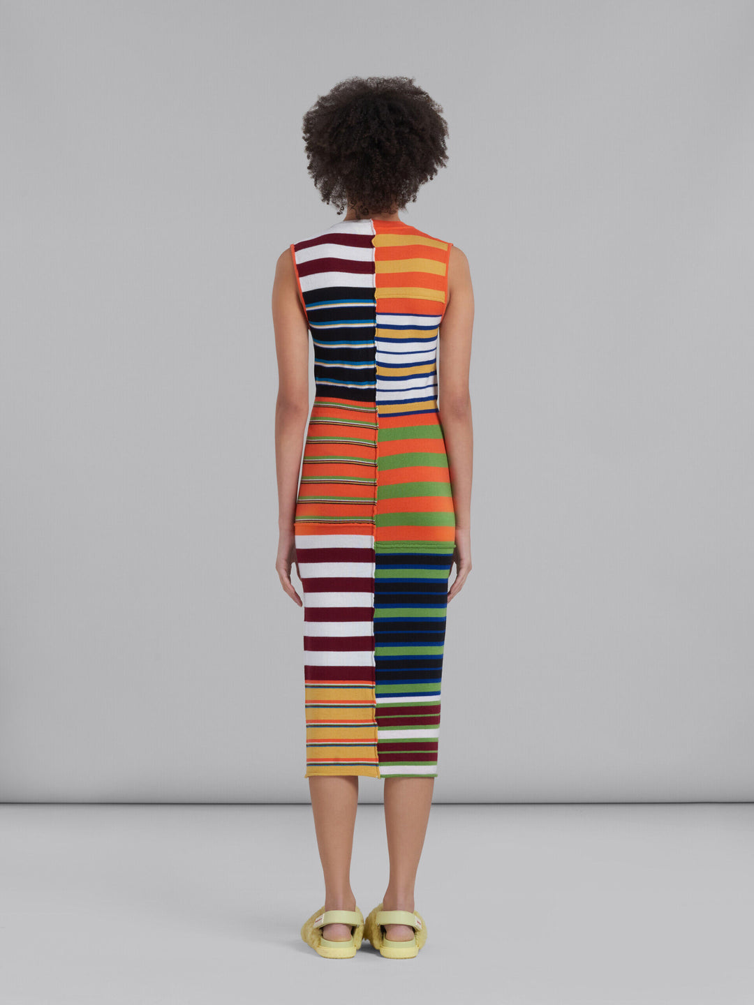 Marni Multicolor Fibres Casual Dress