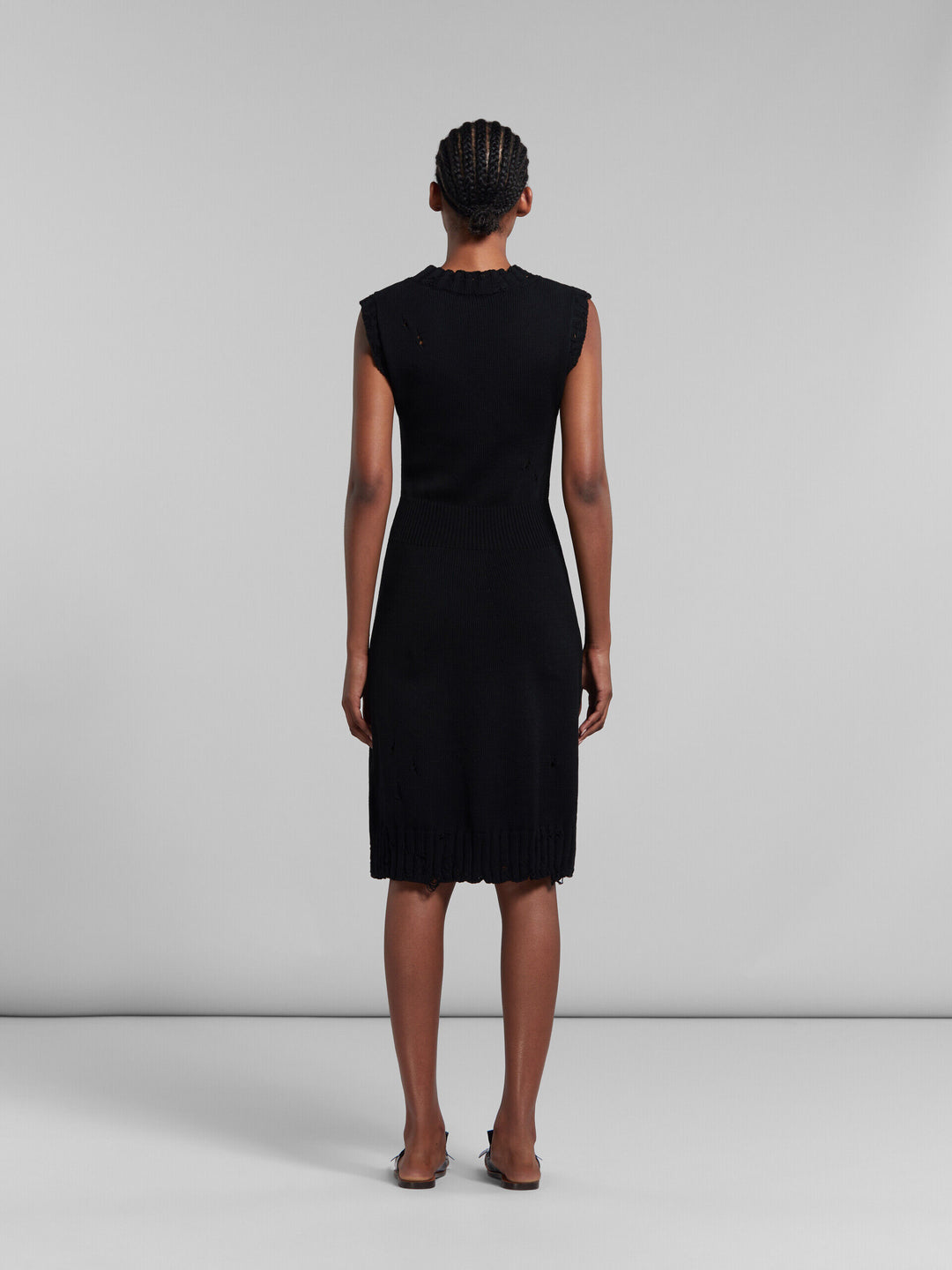 Marni Black Fibres Casual Dress