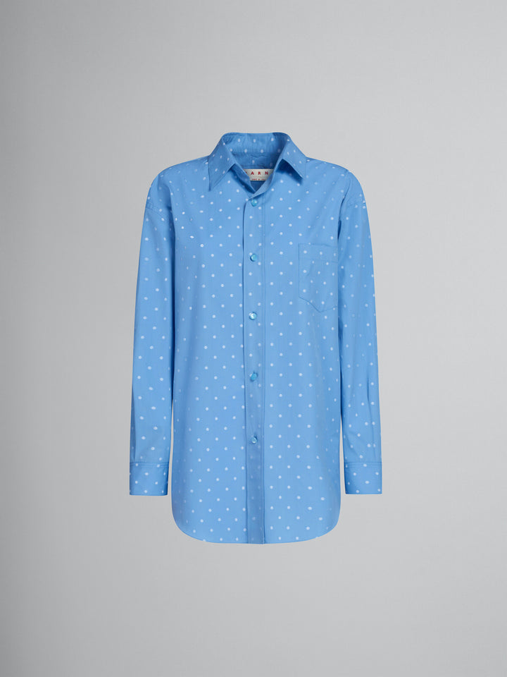 Marni Blue Fibres Pattern Shirt
