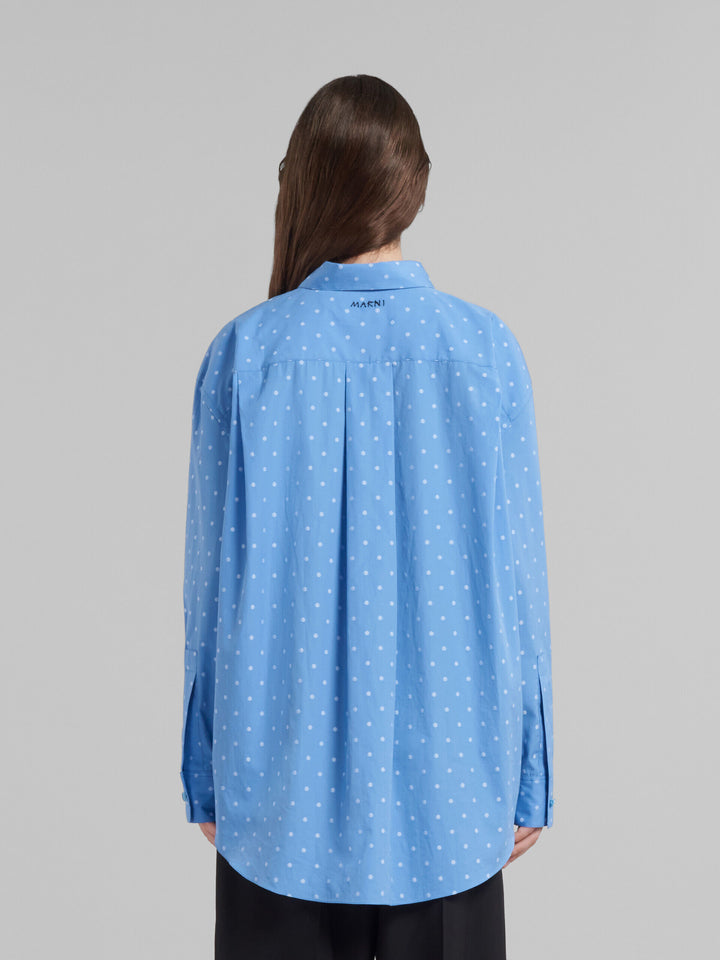 Marni Blue Fibres Pattern Shirt