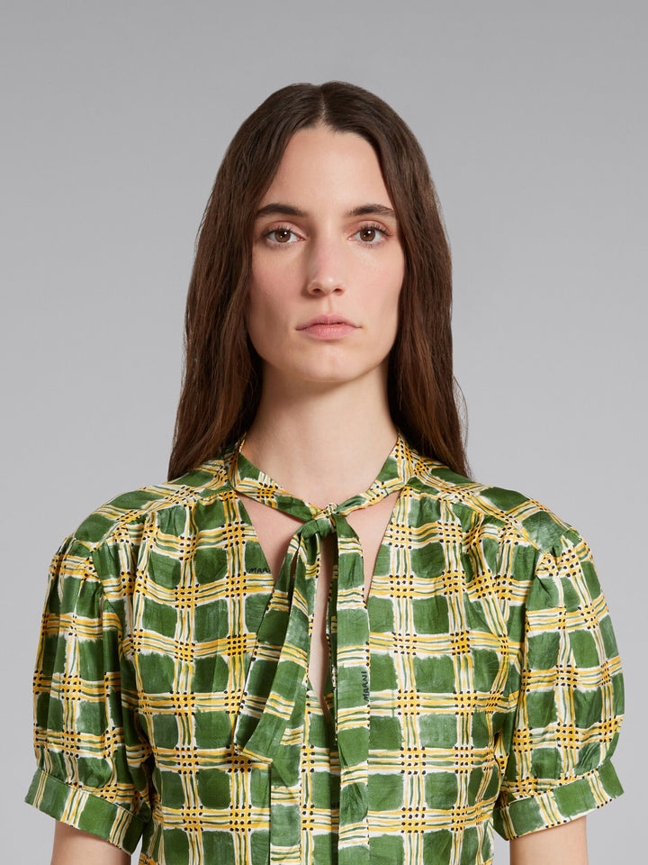 Marni Green Fibres Pattern Shirt