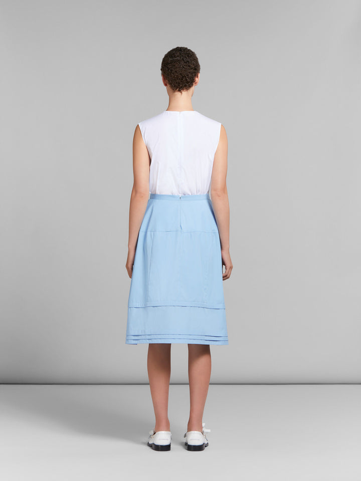 Marni Blue Fibres Midi Skirt