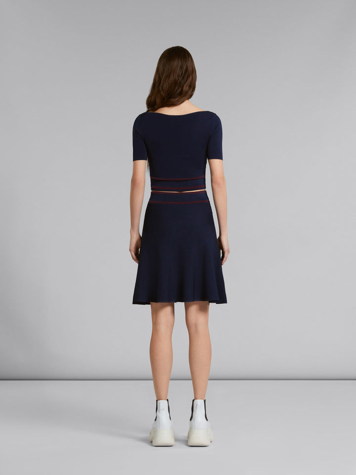 Marni Blue Fibres Long Skirt