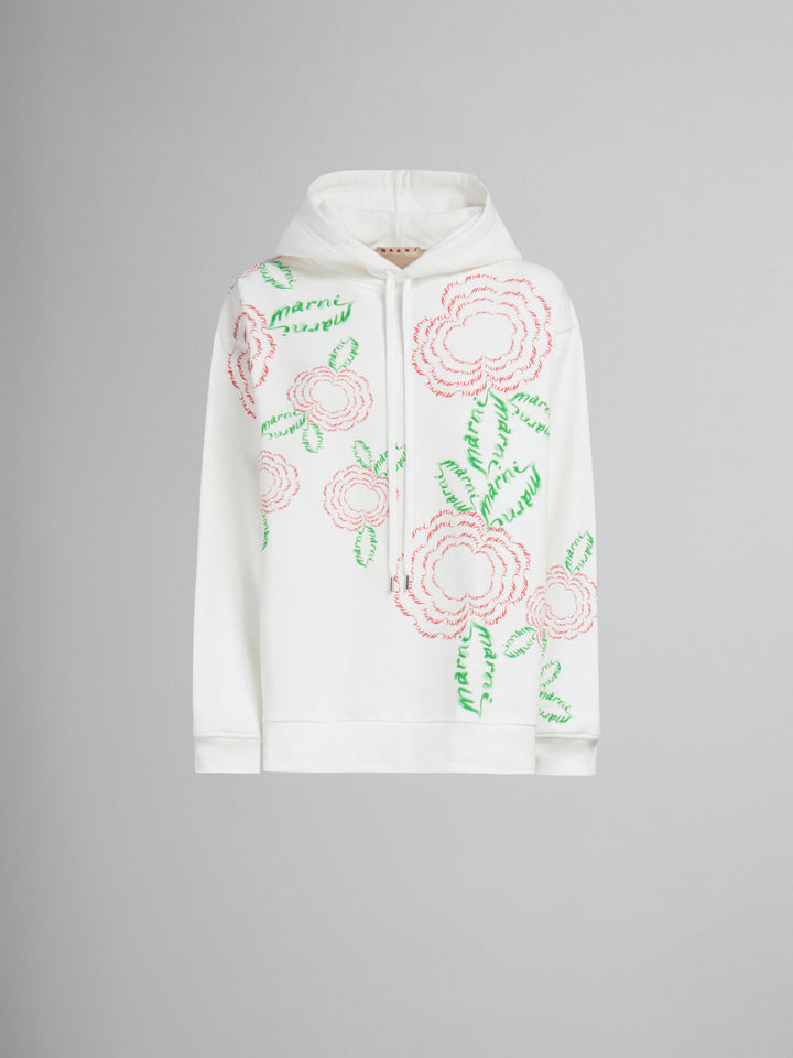 Marni White Fibres Hoodie