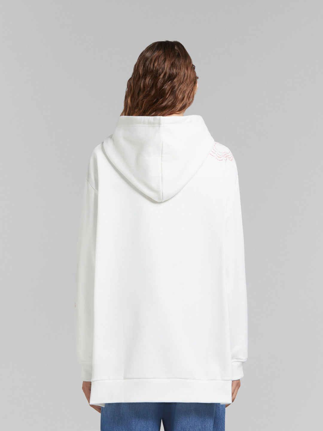 Marni White Fibres Hoodie