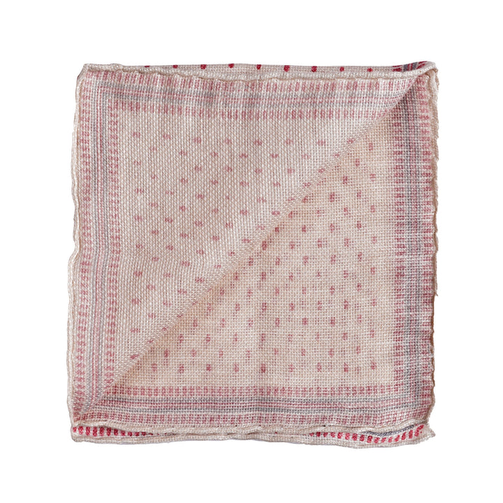 Brunello Cucinelli Bicolor Linen Pocket Square