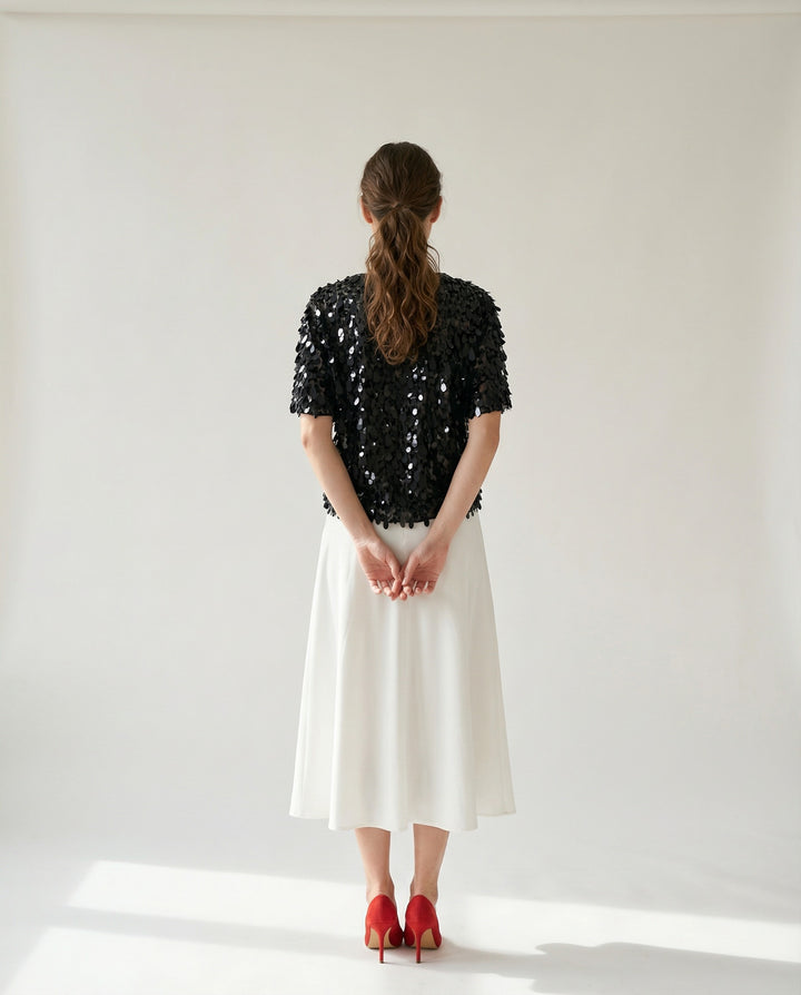 Brunello Cucinelli Black Wool T-Shirt