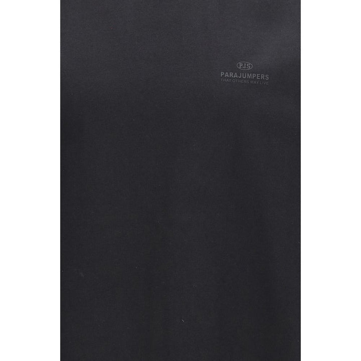 Parajumpers Black Cotton T-Shirt