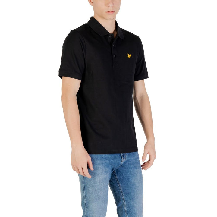 Lyle & Scott Black Cotton Polo Shirt