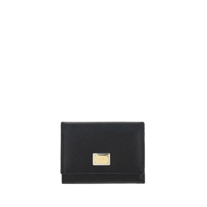 Dolce & Gabbana Black Calf Leather Bos Taurus Wallet